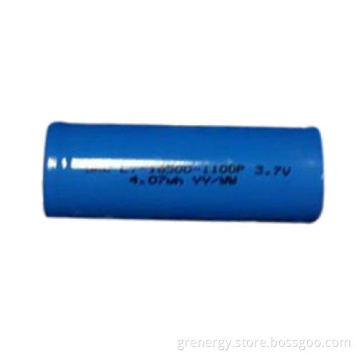 3.7V 1100mAh Lithium-ion Battery, Cylindrical 18500, Flat Top, 10C Rate Electric Cigarette Battery